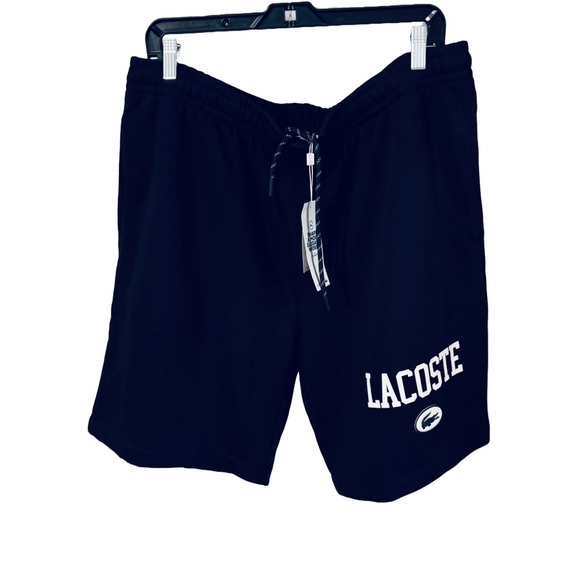Lacoste Men’s Navy Blue Shorts NWT drawstring waist sz XXL (7) - Picture 3 of 13